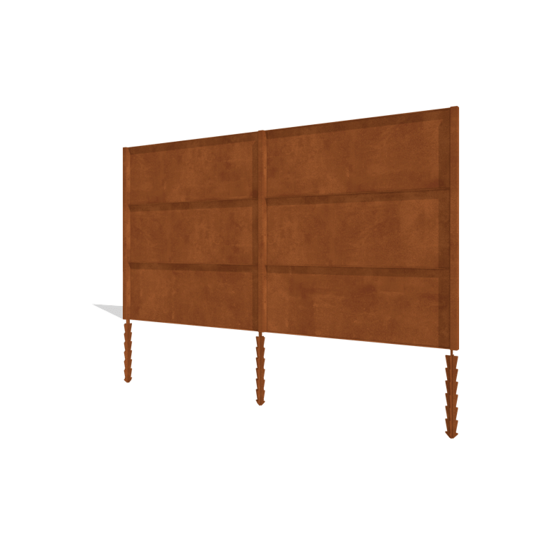 Kortena tērauda žogs H3 pilns komplekts 378 cm