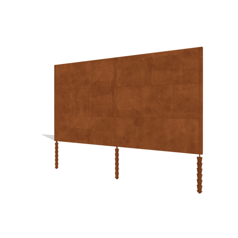 Kortena tērauda žogs H3 pilns komplekts 378 cm