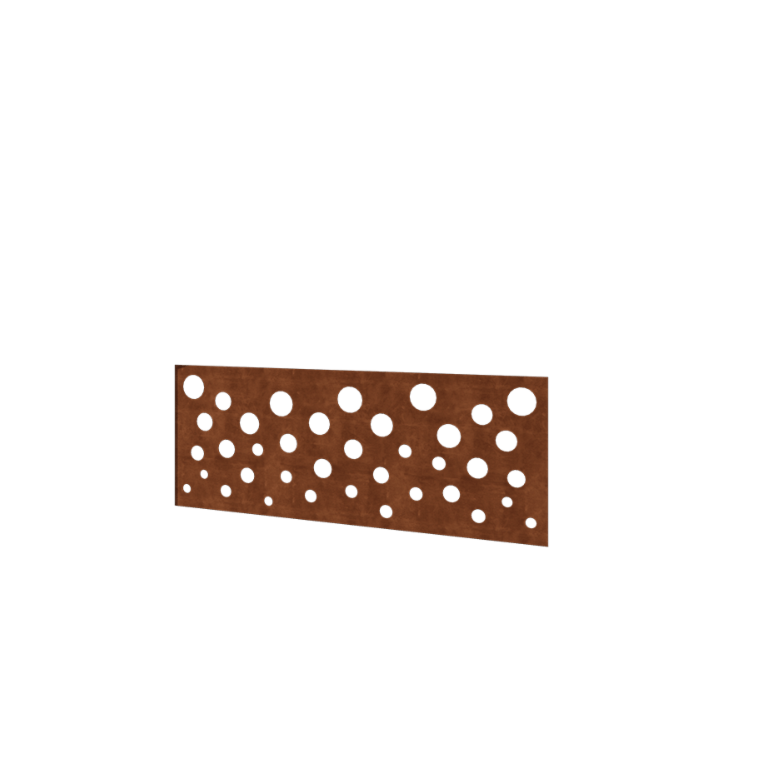 Kortena tērauda žogs H - Panelis B - 120 x 47,5 cm
