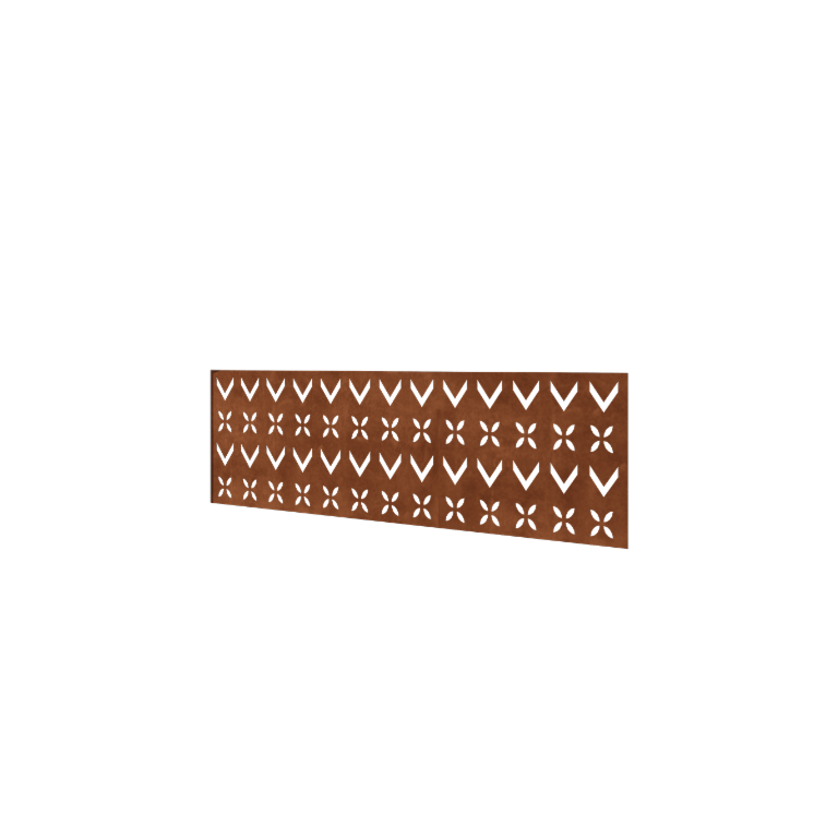 Kortena tērauda žogs H - Panelis V - 180 x 63,3 cm