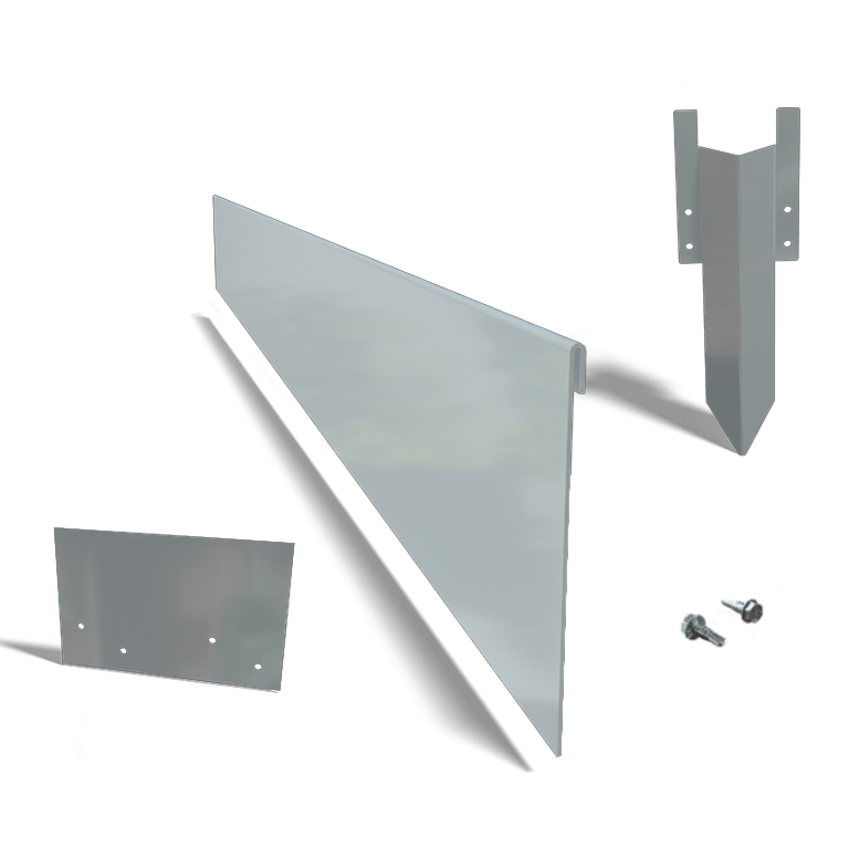 Cinkota tērauda malu apmales plakans 13 cm komplekts uz 15 metriem