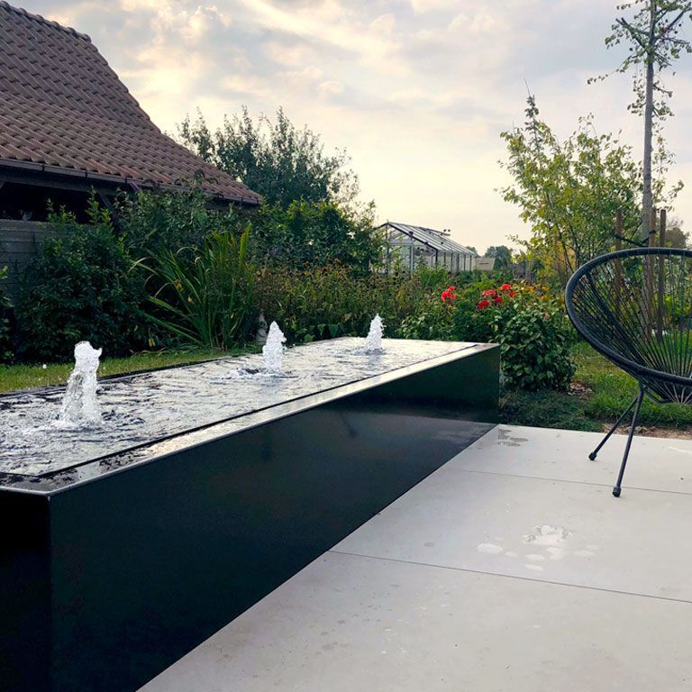 Alumīnija dārza strūklaka 300 x 80 x 40 cm