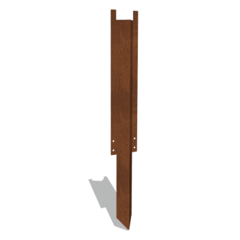 Atbalsta tapa gara kortēna tērauds XL 45 cm