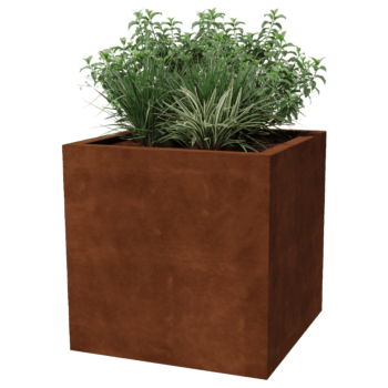 Kortena tērauda metināta puķu kaste Montana 70 x 70 x 70 x 70 cm