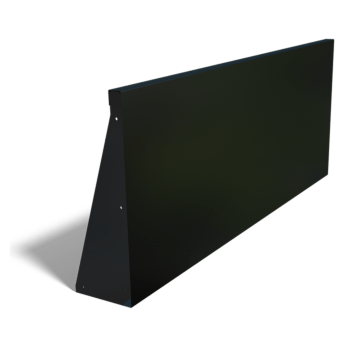 Pulverpārklāta tērauda atbalsta siena taisns 150 cm (augstums 60 cm)