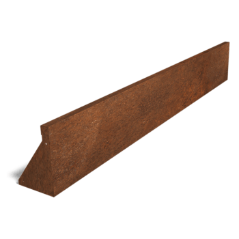 Kortena tērauda atbalsta siena taisns 200 cm (augstums 30 cm)