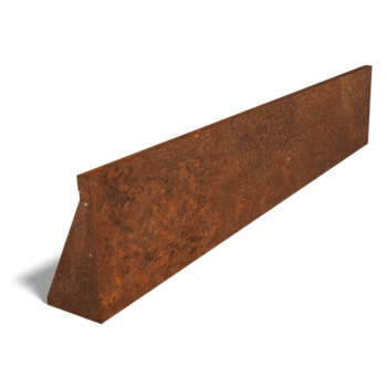Kortena tērauda atbalsta siena taisns 200 cm (augstums 40 cm)