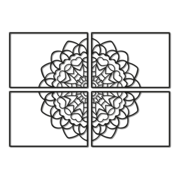 Metāla sienas apdare Mandala *OP=OP