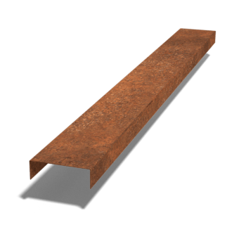Kortena tērauda u-profils 5 x 15 x 5 cm (garums 150 cm)