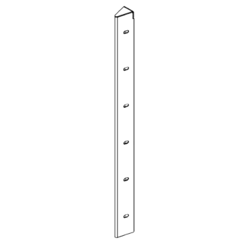Stūra elements tērauds ar pulverkrāsas pārklājumu 30° 60 cm