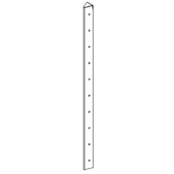 Stūra elements tērauds ar pulverkrāsas pārklājumu 45° 100 cm