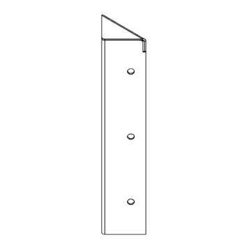 stūra elements Tērauds ar pulverkrāsas pārklājumu 90° 30 cm