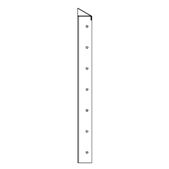 stūra elements Tērauds ar pulverkrāsas pārklājumu 90° 70 cm