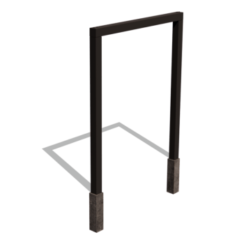 Pulverpārklāta tērauda pergola taisns 200 cm