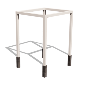 Pulverpārklāta tērauda pergola izkārtojums laukums 224 x 200 cm