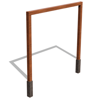 Kortena tērauda pergola taisns 300 cm