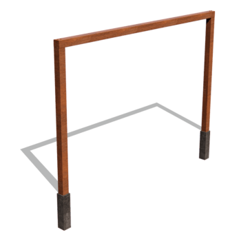 Kortena tērauda pergola taisns 400 cm