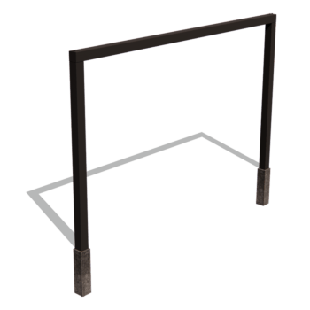 Pulverpārklāta tērauda pergola taisns 400 cm