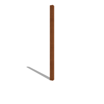 Kortena tērauda žoga stabs 200 cm