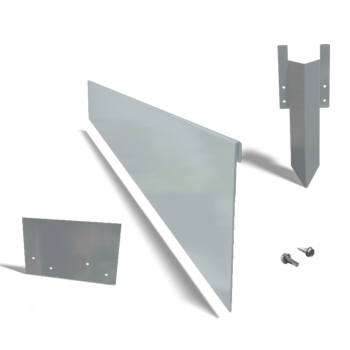 Cinkota tērauda malu apmales plakans 13 cm komplekts uz 15 metriem