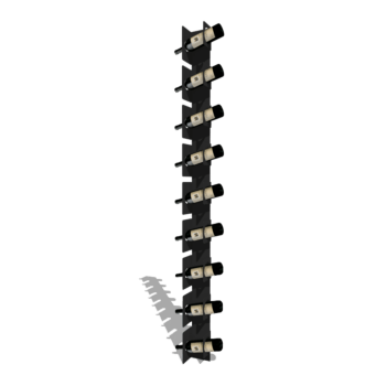 Pulverpārklāta tērauda vīna plaukts Veneto 186 cm