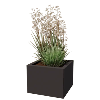 Tērauda puķu kaste - Kvadrāts - 40 x 40 cm