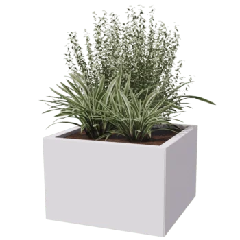 Tērauda puķu kaste - Kvadrāts - 60 x 60 cm