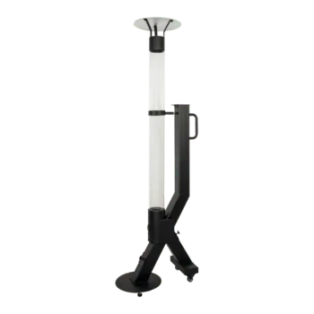 Granulu terases sildītājs - Rocket - Melns