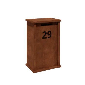 Kortena tērauda pastkastīte - Arizona M - 60 x 40 x 100 cm