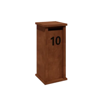 Kortena tērauda pastkastīte - Arizona S - 40 x 40 x 100 cm