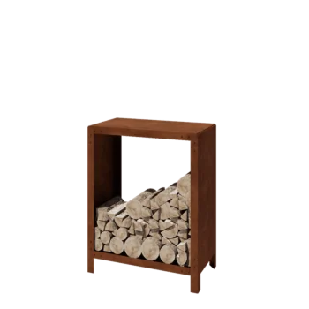 Kortena tērauda malkas glabātuve - Indiana - 80 x 40 x 100 cm