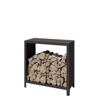 Tērauda malkas glabātuve - Indiana - 100 x 40 x 100 cm - RAL7016 matēts (antracīta pelēks)