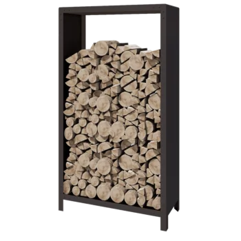 Tērauda malkas glabātuve - Indiana - 100 x 40 x 180 cm - RAL7016 matēts (antracīta pelēks)