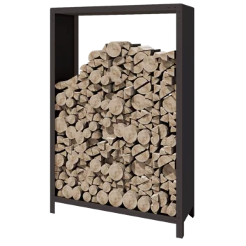 Tērauda malkas glabātuve - Indiana - 120 x 40 x 180 cm - RAL7016 matēts (antracīta pelēks)