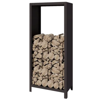 Tērauda malkas glabātuve - Indiana - 80 x 40 x 180 cm - RAL7016 matēts (antracīta pelēks)