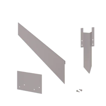 Cinkota tērauda dobes apmale - Saplacināta - Augstums 13 cm - Pilns komplekts 15 metru