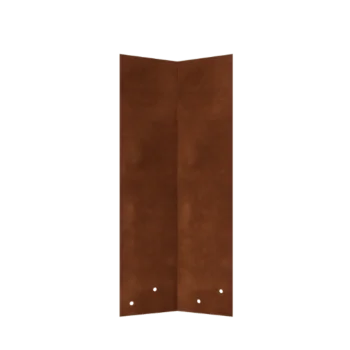 Kortena tērauda savienojuma plāksne - 45° - Apmales augstums 45 cm