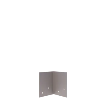 Cinkota tērauda savienojuma plāksne - 90° - Apmales augstums 12 / 15 cm