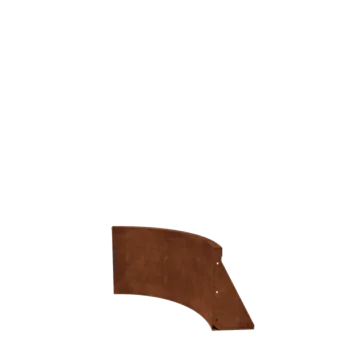 Kortena tērauda atbalsta siena - Iekšējais līkums - 50 x 50 x 40 cm