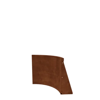 Kortena tērauda atbalsta siena - Iekšējais līkums - 50 x 50 x 60 cm