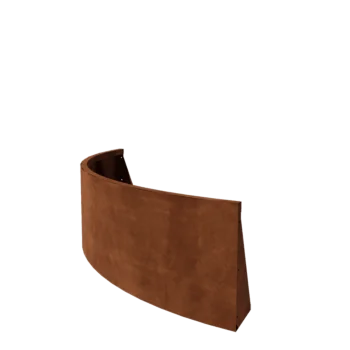 Kortena tērauda atbalsta siena - Ārmalas pagrieziens - 150 x 150 x 50 cm