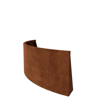 Kortena tērauda atbalsta siena - Ārmalas pagrieziens - 150 x 150 x 60 cm