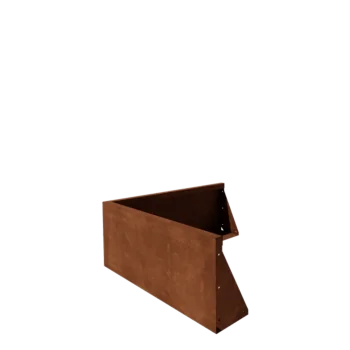 Kortena tērauda atbalsta siena - Ārmalis - 100 x 100 x 40 cm