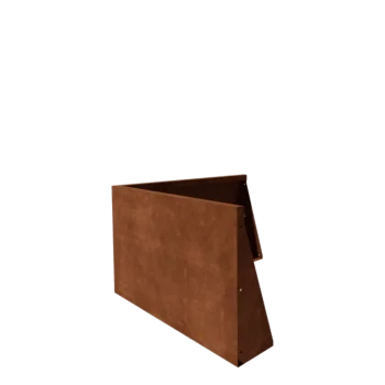 Kortena tērauda atbalsta siena - Ārmalis - 100 x 100 x 60 cm