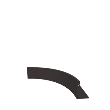 Tērauda atbalsta siena - Iekšējais līkums - 100 x 100 x 30 cm - Cita RAL krāsa