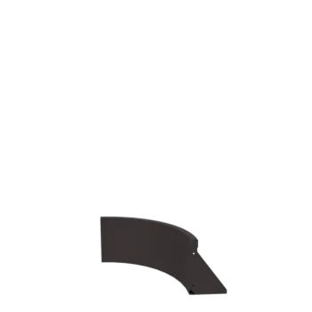 Tērauda atbalsta siena - Iekšējais līkums - 50 x 50 x 30 cm - RAL7016 matēts (antracīta pelēks)