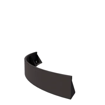 Tērauda atbalsta siena - Ārmalas pagrieziens - 150 x 150 x 30 cm - RAL7016 matēts (antracīta pelēks)