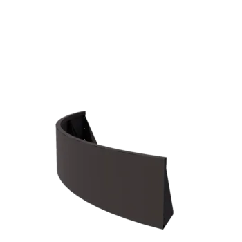 Tērauda atbalsta siena - Ārmalas pagrieziens - 150 x 150 x 40 cm - RAL7016 matēts (antracīta pelēks)