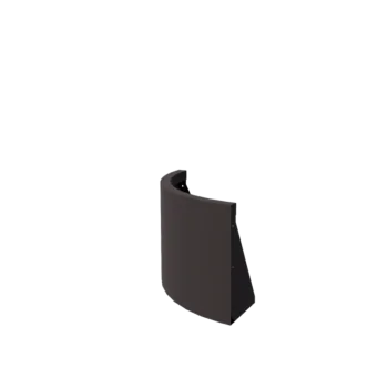 Tērauda atbalsta siena - Ārmalas pagrieziens - 50 x 50 x 40 cm - Cita RAL krāsa