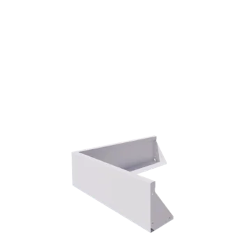 Tērauda atbalsta siena - Ārmalis - 100 x 100 x 30 cm - RAL9010 matēts (balts)